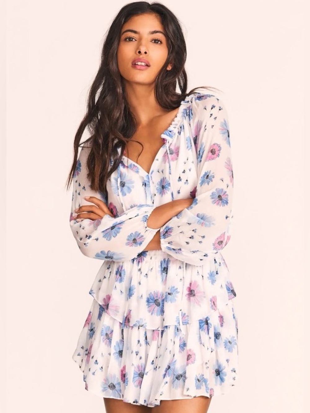 Love Shack Fancy Popover Mini Dress